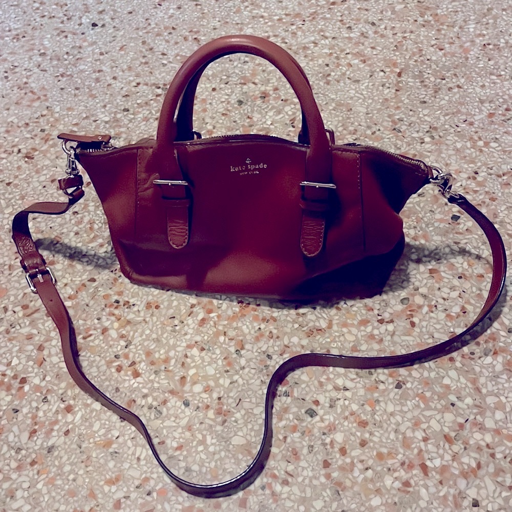 KATE SPADE Brown Leather Crossbody Convertible Handbag